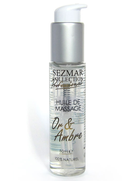 Huile de massage professionnelle Or Ambre 100% naturelle 50 ml 