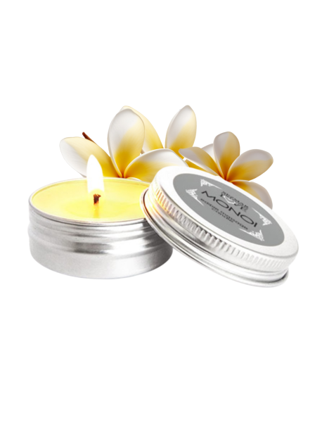 Mini Bougie de massage Monoï 30ml 100% naturelle 