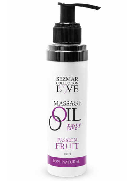 Huile de massage comestible Fruit de la passion 100ml 100% naturelle
