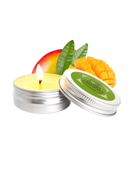 Mini Bougie de massage Mangue 30ml 100% naturelle 
