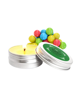Mini Bougie de massage Bubble Gum 30ml 100% naturelle 