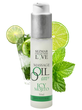 Huile de massage comestible mojito menthe 50ml 
