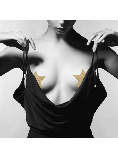 FLASH Gold Star nipples Bijoux indiscrets