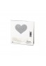 Cache tétons nipples argent coeur adhesifs Bijoux Indiscret par Tendance Sensuelle