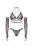 Addia 3 pieces lingerie set