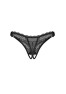 Deina more crotchless thong - Black
