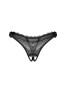 Deina more crotchless thong - Black