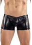 Boxer noir Black Desire en simili cuir 