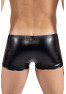 Boxer noir Black Desire en simili cuir 