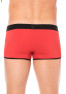 Mini-Pants rouge échancré avec zip 