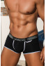 Mini-Pants noir échancré avec zip 