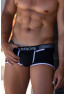 Mini-Pants noir échancré avec zip 