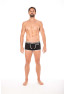Mini-Pants noir échancré avec zip 