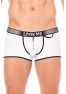 Mini-Pants blanc échancré avec zip 
