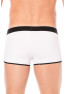 Mini-Pants blanc échancré avec zip 
