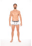 Mini-Pants blanc échancré avec zip 