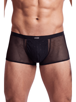 Boxer noir semi opaque