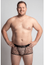 Boxer en résille imprimé léopard
