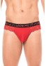 String rouge en dentelle délicate 