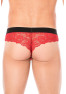 String rouge en dentelle délicate 
