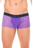 Boxer violet en dentelle délicate 