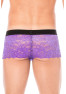 Boxer violet en dentelle délicate 