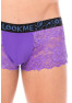 Boxer violet en dentelle délicate 