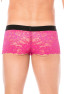 Boxer magenta en dentelle délicate 