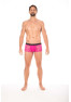 Boxer magenta en dentelle délicate 