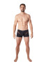 Boxer noir sexy avec fine résille en V