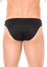 Slip noir rayé opaque et transparent