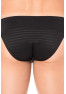 Slip noir rayé opaque et transparent