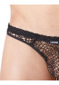 String noir sexy filet irrégulier fétichiste 