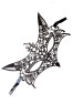 Masque souple dentelle noire 