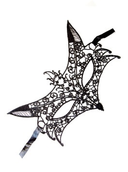 Masque souple dentelle noire 