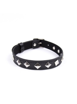 Collier réglable avec déco en métal 