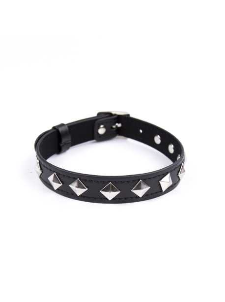 Collier réglable avec déco en métal 