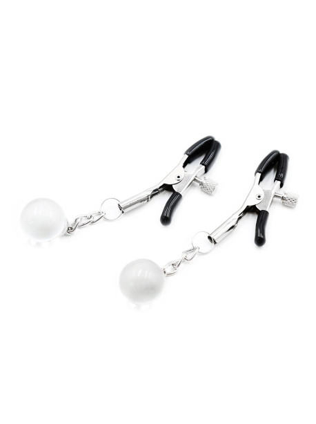 Pinces à seins réglables avec bijoux 