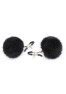 Pinces à seins avec pompoms noires 