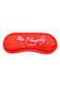 Kit coquin 4 pièces : Menottes, 2 plumes et masque rouge 