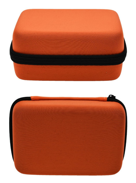 Boite de rangement coquée couleur orange 
