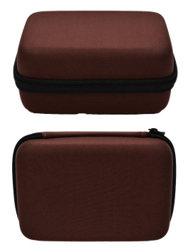 Boite de rangement coquée couleur marron 