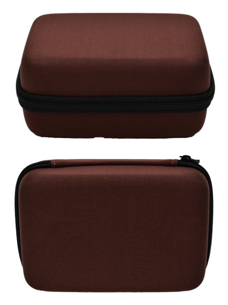 Boite de rangement coquée couleur marron 