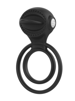 Anneau vibrant 1 seul mode de vibration très extensible noir Pocket Pleasure 1 dosette de lubrifiant