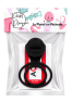 Anneau vibrant 1 seul mode de vibration très extensible noir Pocket Pleasure 1 dosette de lubrifiant