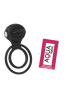 Anneau vibrant 1 seul mode de vibration très extensible noir Pocket Pleasure 1 dosette de lubrifiant