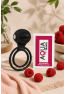 Anneau vibrant 1 seul mode de vibration très extensible noir Pocket Pleasure 1 dosette de lubrifiant