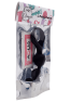 Chapelet anal 3 boules noir silicone 15 cm Pocket Pleasure 1 dosette lubrifiant