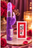 Vibromasseur Rabbit Violet Rotation Vibration 36 Modes 1 dosette de lubrifiant — Pocket Pleasure