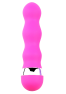 Mini Vibromasseur rose ondulés Pocket Pleasure 1 dosette de lubrifiant